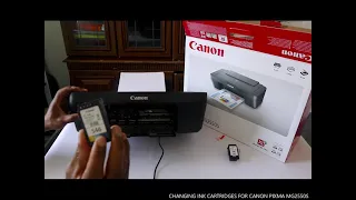 CHANGING INK CARTRIDGES FOR CANON PIXMA MG2550S