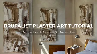 MASSIVE Plaster Wall Art Tutorial | How To Make 3D Plaster Art on Canvas