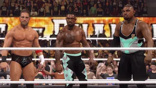 WWE 2K24 LA Knight & The Street Profits vs. A-Town Down Under & Carmelo Hayes SmackDown