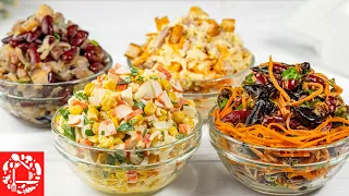 4 salads in 20 minutes for the New Year! Cheap recipes! Incredibly tasty and easy!