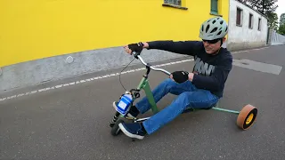 Drift trike. RUOTA HOVERBOARD .Самодельный трайк.