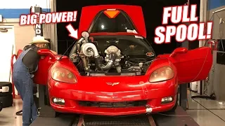 The TURBO Auction Corvette Hits the DYNO! Will the Truck Engine Survive?