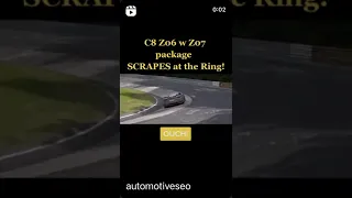 C8 Corvette Z06 with Z07 package scrapes at the Nurburgring