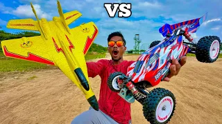 RC High Speed Fighter Jet Vs Super Sonic RC Car Unboxing And Testing - Chatpat toy tv