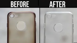 How to Clean Yellowness of Transparent Mobile Cover | Clean Silicon Cover at Home