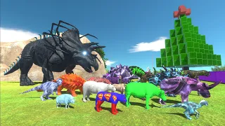 Escape from ALIEN TRICERATOPS - Escape from Monster - Animal Revolt Battle Simulator