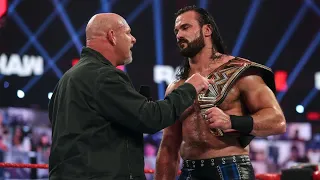 GOLDBERG RETURNS AND CHALLENGES DREW MCINTYRE WWE RAW FULL SEGMENT