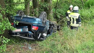 Zusammenstoß auf der B 252: Rettungshubschrauber im Einsatz