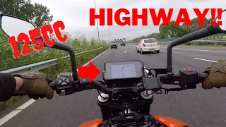 What is it like?! Riding a 125CC on the DUTCH HIGHWAY