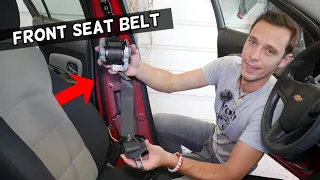 CHEVROLET CRUZE FRONT SEAT BELT REMOVAL REPLACEMENT