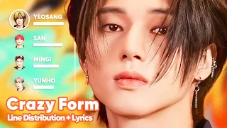 ATEEZ - Crazy Form (미친 폼) (Line Distribution + Lyrics Karaoke) PATREON REQUESTED