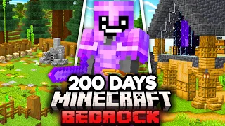 I Survived 200 Days in Minecraft Bedrock Edition! [FULL MOVIE]