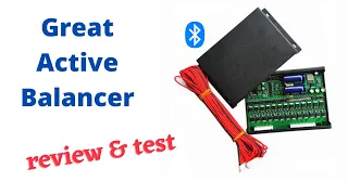 Testing 2A active balancer for Lithium batteries. Bluetooth + app.