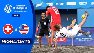 Switzerland VS USA | HIGHLIGHTS | El Salvador Beach Soccer Cup 2024