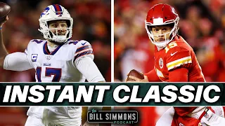 Mahomes vs. Allen: Chiefs-Bills Reaction | The Bill Simmons Podcast