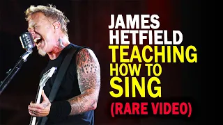 JAMES HETFIELD TEACHING HOW TO SING + KIRK HAMMETT CONFUSED - METALLICA RARE VIDEO