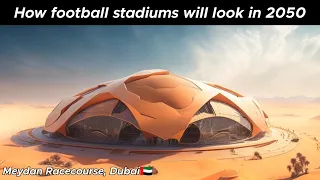 Ask Ai How top 35 Football stadiums will look in 2050 | Futuristic Stadiums