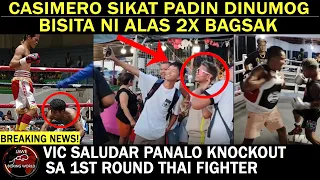 Casimero SIKAT Padin DINUMOG Ng Fans, BISITA ni Quadro Alas 2x BAGSAK, Vic Saludar Panalo RND1 K.O