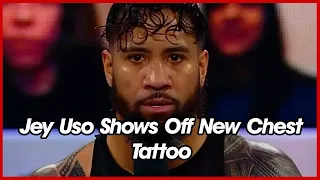 Jey Uso Shows Off New Chest Tattoo