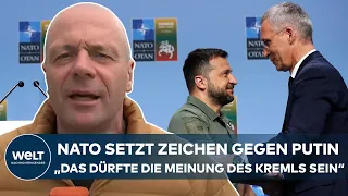 HILFE FÜR UKRAINE: Wladmir Putin schweigt zu Nato-Gipfel - doch eine Äußerung lässt tief blicken