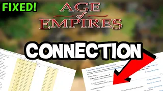 How To LOWER PING & Fix Server/Connection in Age of Empires