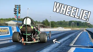 Turbo 670cc Dragster RETURNS and Runs Quickest Pass Yet!
