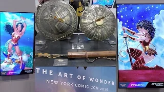 2016 New York Comic Con The Art Of Wonder Woman Exhibit NYCC Wonder Woman Movie Props Artwork Photos