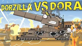 "Dorzilla VS Dora" Cartoons about tanks