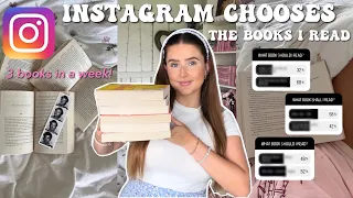 INSTAGRAM chooses the BOOKS I read for a week! 📖 | Ella Rose Reads