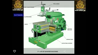 Shaper Machine Details Working and construction