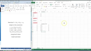 Solving Linear Programming Problem using Excel's Solver