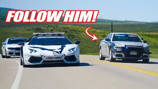 CHASING A COP IN PURSUIT OF ANOTHER SUPERCAR! *Free Police Escort!*