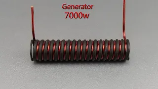 220v 7000w Free Energy Generator with Copper and Transformer _ New Method 2023
