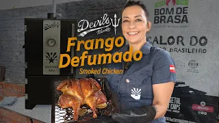 Frango Defumado com Ervas com White Barbecue - Spatchcock Chicken with White Barbecue Sauce