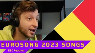 BELGIUM: Eurosong 2023 song Reaction