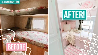 Extreme RV Makeover Bunk Room Transformation! | Our DIY Camper 2 | The DIY Mommy