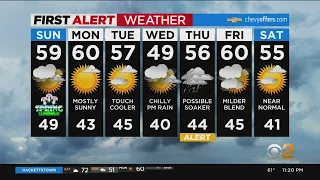 First Alert Forecast: CBS2 3/19 Nightly Weather at 11PM