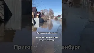 🔻 Пригородный, Оренбург Жилой массив продолжает уходить под воду. #оренбург