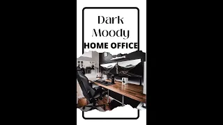 Dark & Moody Home Office #Shorts  | And Then There Was Style