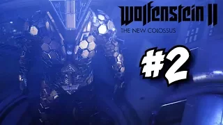 Wolfenstein II: The New Colossus Gameplay Walkthrough Part 2 - Epic Suit of Armor!