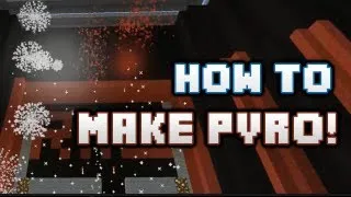 How to Make Pyro/Fireworks for A WWE Arena! (Minecraft Creative)