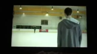 Scott trying to ice skate on teen wolf