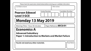 A Level Micro Section A Walk Through (Edexcel)