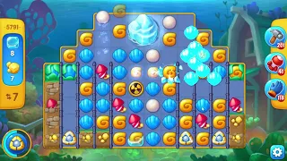 Fishdom 5791 Hard Level - 17 moves - NO BooSTERS