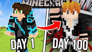 I Survived 100 Days in Minecraft BLEACH