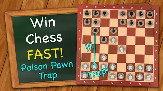 Chess trick to Win Fast! | Poison Pawn Trap