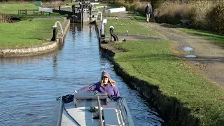 Starting our narrowboat adventure on the LLangollen Canal in Autumn