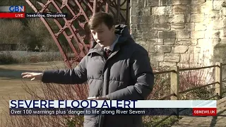 Met Office says 'danger to life' on River Severn: GB News' Will Hollis reports on Shropshire floods