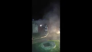 Пожар гаражей Витебск 05 10 2020