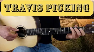 Travis Picking Guitar Lesson - Easy Step